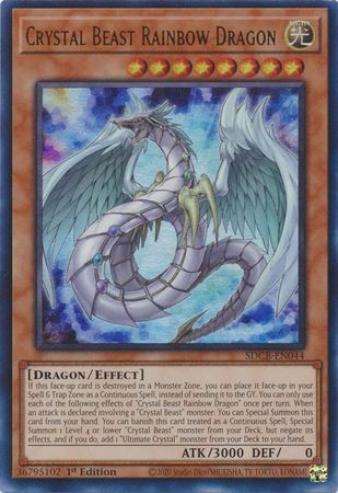 Crystal Beast Rainbow Dragon - SDCB-EN044 - Ultra Rare - Duelshop