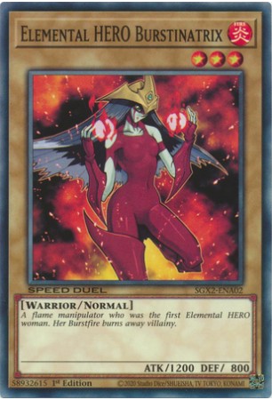 Elemental HERO Burstinatrix - SGX2-ENA02 - Common