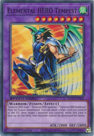 Elemental HERO Tempest - SGX2-ENA21 - Common - Duelshop