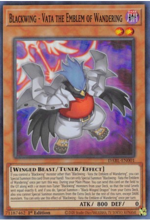 Blackwing - Vata the Emblem of Wandering - DABL-EN001 - Super Rare