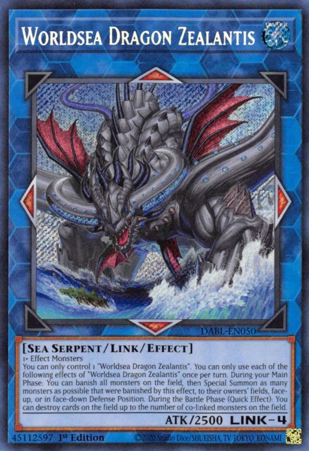 Worldsea Dragon Zealantis - DABL-EN050 - Secret Rare - Duelshop