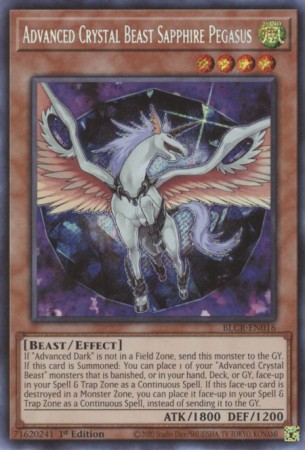 Advanced Crystal Beast Sapphire Pegasus - BLCR-EN016 - Secret Rare