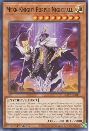 Mekk-Knight Purple Nightfall - SDBT-EN017 - Common