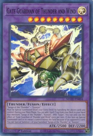 Gate Guardian of Thunder and Wind - MAZE-EN004 - Super Rare - Duelshop