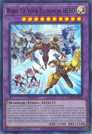 Wake Up Your Elemental HERO - MAZE-EN014 - Ultra Rare - Duelshop