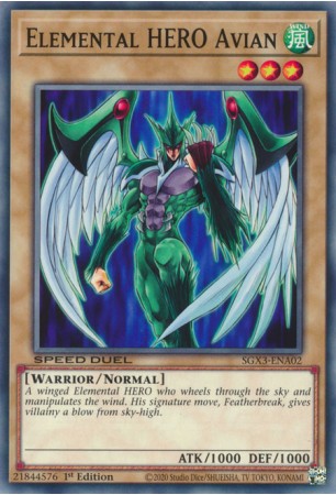 Elemental HERO Avian - SGX3-ENA02 - Common