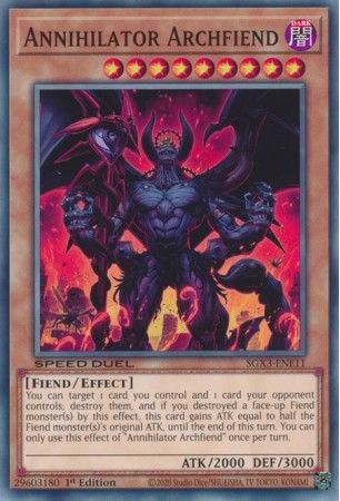 Annihilator Archfiend - SGX3-ENE11 - Common