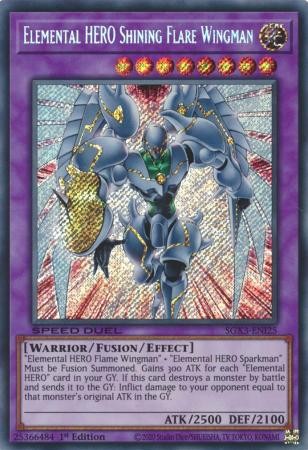 Elemental HERO Shining Flare Wingman - SGX3-ENI25 - Secret Rare