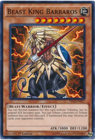 Beast King Barbaros - YS16-EN017 - Common