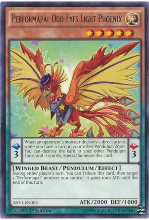 Performapal Odd-Eyes Light Phoenix - SHVI-EN003 - Rare