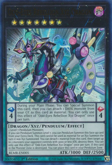 Odd-Eyes様 Odd-Eyes Rebellion Xyz Dragon - BLMR-EN005 - Ultra Rare - Duelshop