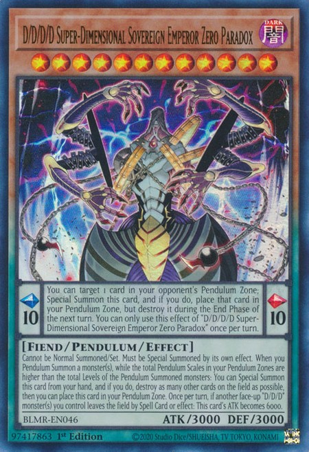 アリゾーページ D/D/D/D Super-Dimensional Sovereign Emperor Zero Paradox - BLMR