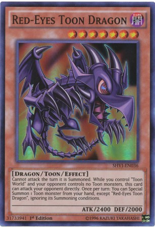 Red-Eyes Toon Dragon - SHVI-EN036 - Super Rare