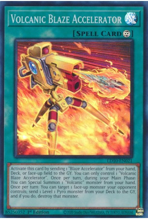 Volcanic Blaze Accelerator - LD10-EN021 - Super Rare