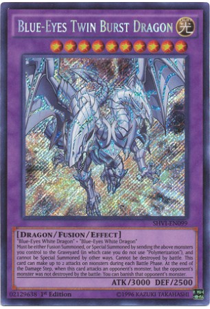 Blue-Eyes Twin Burst Dragon - SHVI-EN099 - Secret Rare