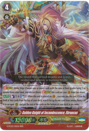 Golden Knight of Incandescence, Ebraucus - G-FC03/011EN - RRR