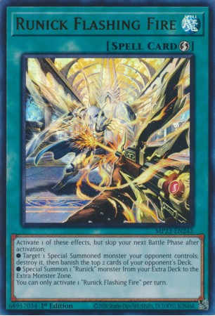 Runick Flashing Fire - MP23-EN242 - Ultra Rare