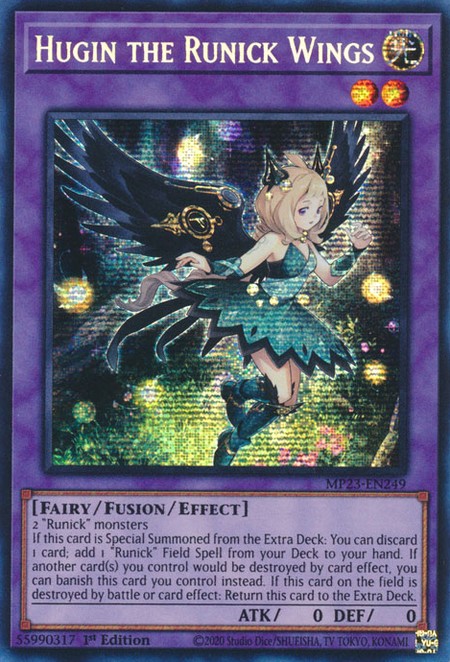 Hugin the Runick Wings - MP23-EN249 - Prismatic Secret Rare - Duelshop