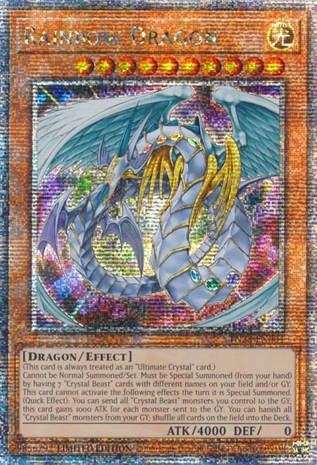 ユウコリンページ　rp Rainbow Dragon - TN23-EN004 - Quarter Century Secret Rare - Duelshop