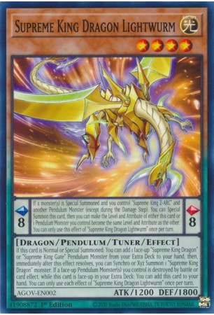 Supreme King Dragon Lightwurm - AGOV-EN002 - Common