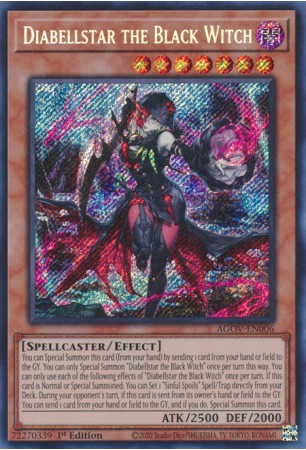 Diabellstar the Black Witch - AGOV-EN006 - Secret Rare