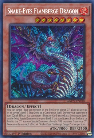 Snake-Eyes Flamberge Dragon - AGOV-EN010 - Secret Rare