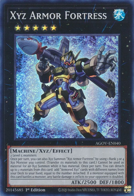 ヴァイスシュヴァルツ xyz Xyz Armor Fortress - AGOV-EN040 - Super Rare - Duelshop