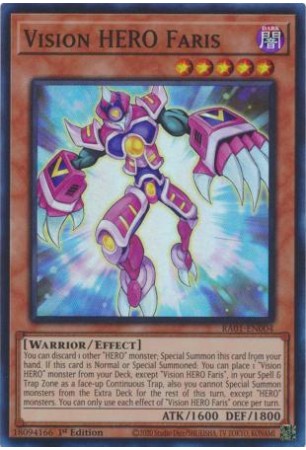 Vision HERO Faris - RA01-EN004 - Super Rare