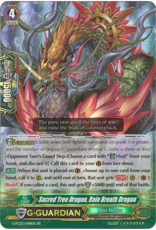 Sacred Tree Dragon, Rain Breath Dragon - G-FC03/048EN - RR