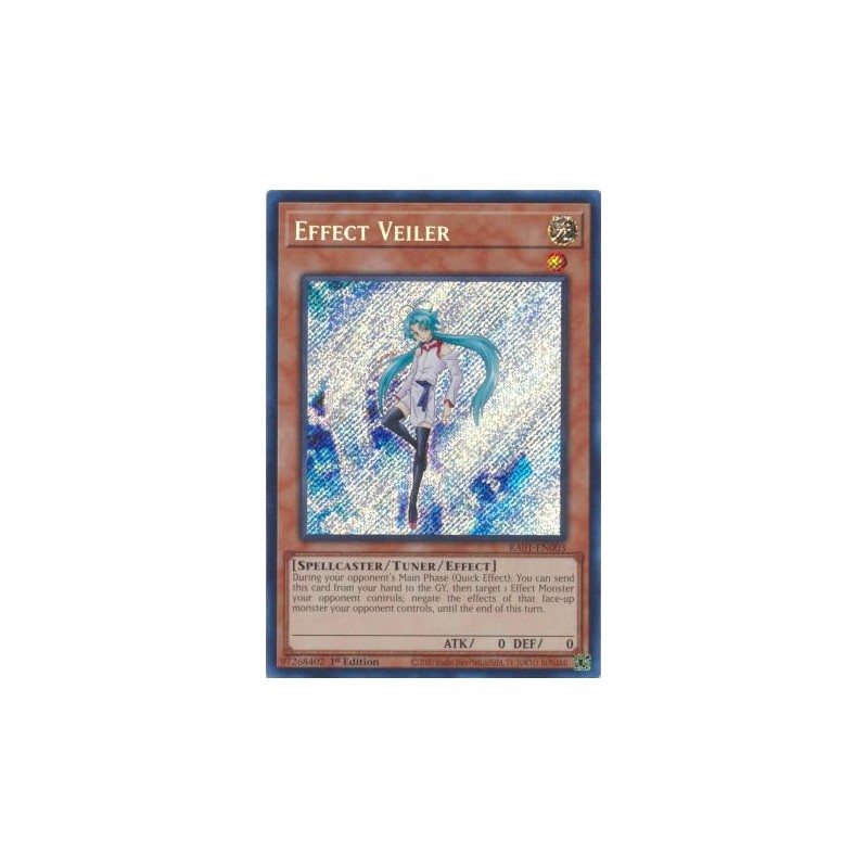 PSA 9...YuGiOh! TCG Effect Veiler Quarter Century Secret Rare RA01...