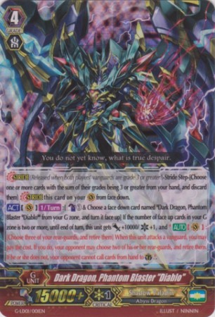 Dark Dragon, Phantom Blaster "Diablo" - G-LD01/001EN - RRR