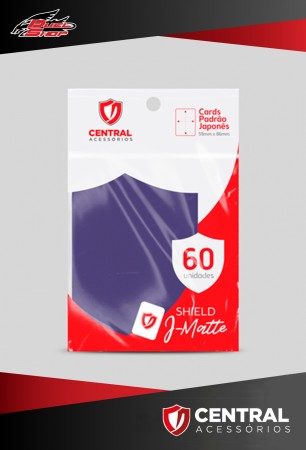 Central Shield Mini J-Matte (60 Sleeves) - Azul Marinho