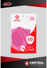 Central Shield Mini J-Matte (60 Sleeves) - Rosa Neon