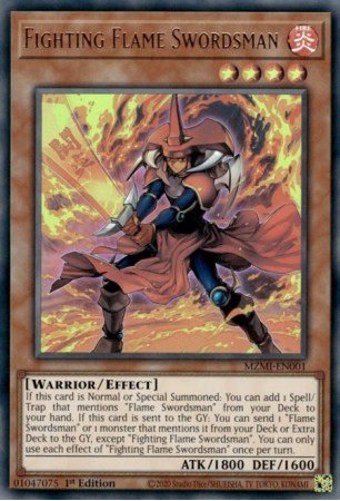 Fighting Flame Swordsman - MZMI-EN001 - Ultra Rare