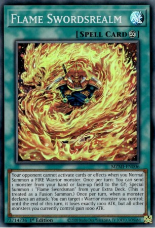 Flame Swordsrealm - MZMI-EN006 - Super Rare