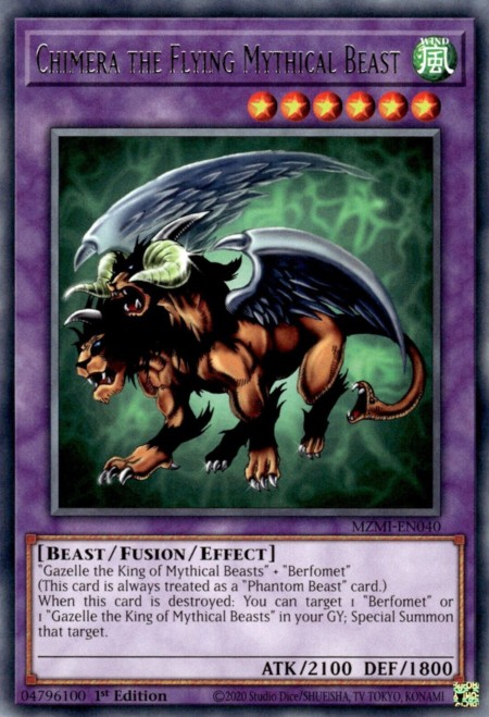 Chimera the Flying Mythical Beast - MZMI-EN040 - Rare - Duelshop