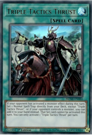大注目 - Thrust Tactics Triple MZMI-EN084 Duelshop - Rare Ultra - ウォーゲーム