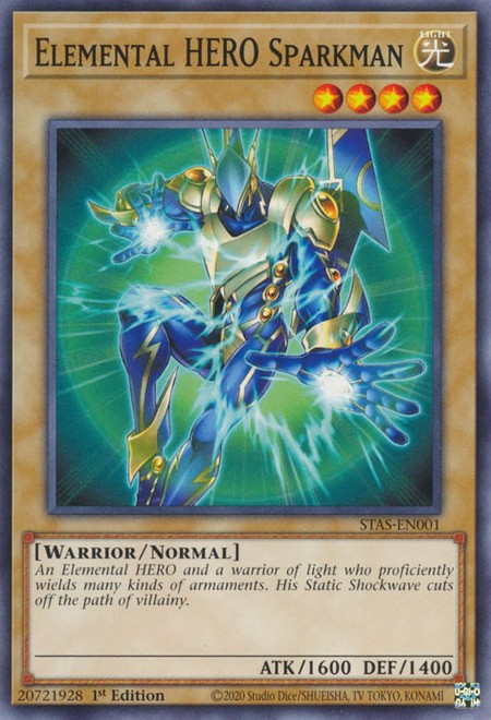 Elemental HERO Sparkman - STAS-EN001 - Common - Duelshop