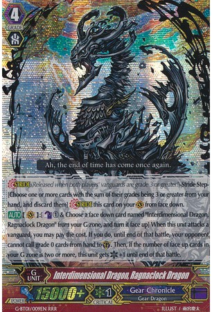 Interdimensional Dragon, Ragnaclock Dragon - G-BT01/009EN - RRR