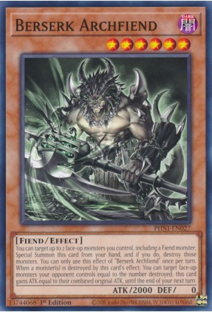 Berserk Archfiend - PHNI-EN027 - Common