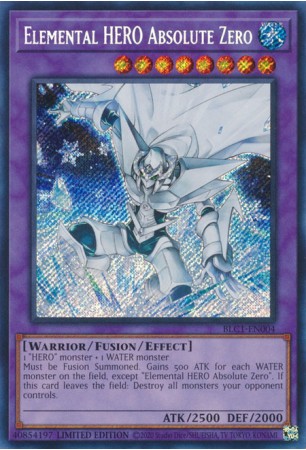 Elemental HERO Absolute Zero - BLC1-EN004 - Secret Rare
