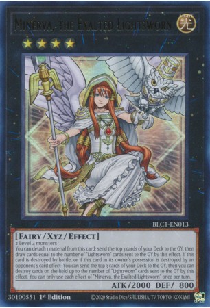 Minerva, the Exalted Lightsworn - BLC1-EN013 - Ultra Rare (Silver)