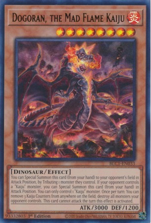 Dogoran, the Mad Flame Kaiju - BLC1-EN033 - Ultra Rare (Silver)
