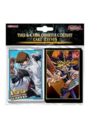 Deck Protector Oficial Konami (100 sleeves) - Yugi & Kaiba Quarter Century