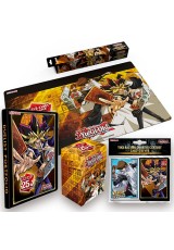 Combo Pasta + Playmat + Deck Box + Sleeves (100 sleeves) Oficiais Konami - Yugi & Kaiba Quarter Century