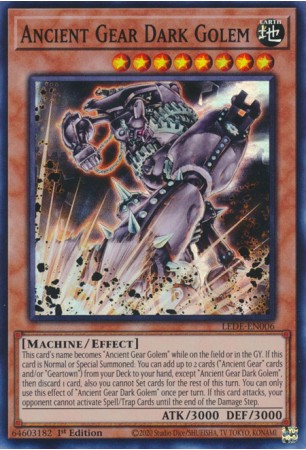 Ancient Gear Dark Golem - LEDE-EN006 - Super Rare