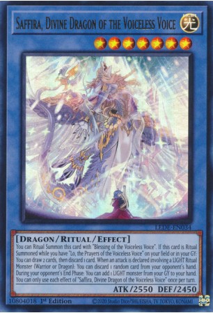 Saffira, Divine Dragon of the Voiceless Voice - LEDE-EN034 Saffira, Divine Dragon of the Voiceless Voice - LEDE-EN034