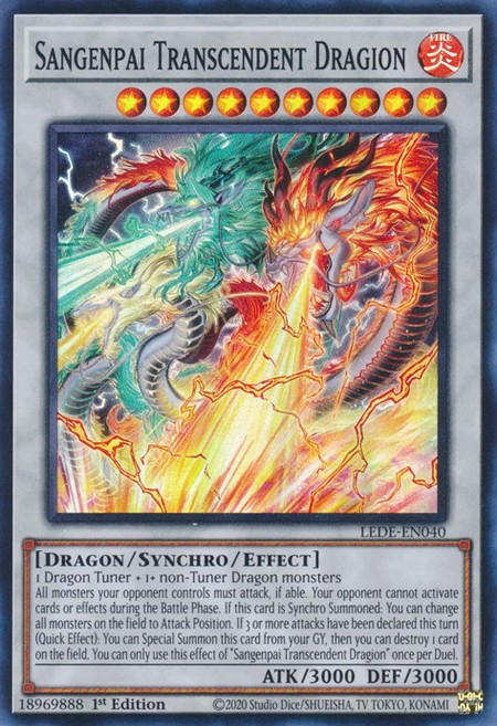 Sangenpai Transcendent Dragion - LEDE-EN040 - Super Rare - Duelshop