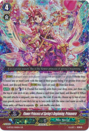 Flower Princess of Spring's Beginning, Primavera - G-BT02/001EN - GR