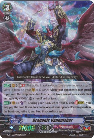 Dragonic Vanquisher - G-BT02/004EN - RRR